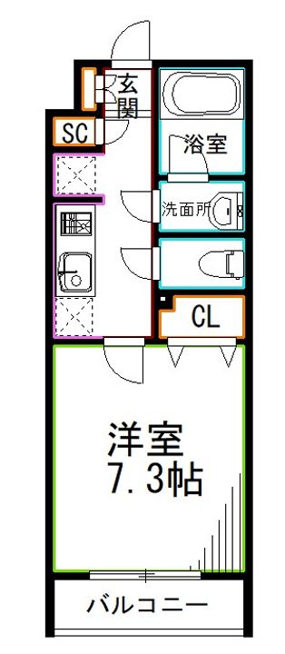 東京都杉並区阿佐谷北1(マンション)の賃貸物件の間取り