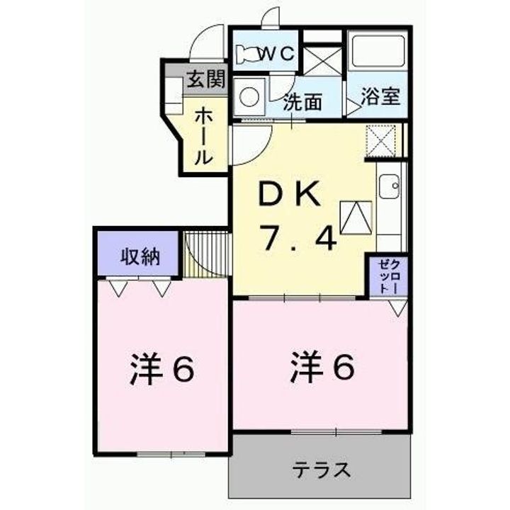 サンブライト ハイツの間取り