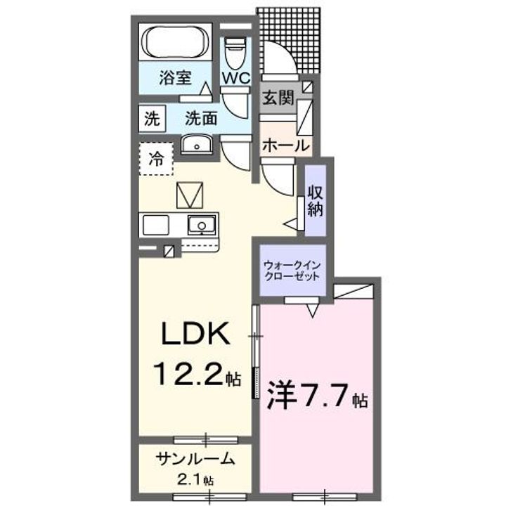 カルム黒川 Iの間取り