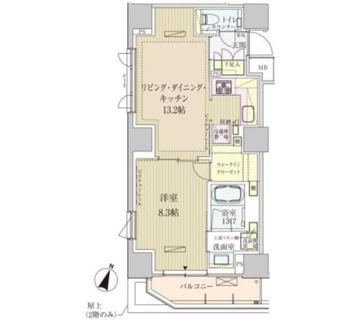 パークアクシス赤坂見附の間取り