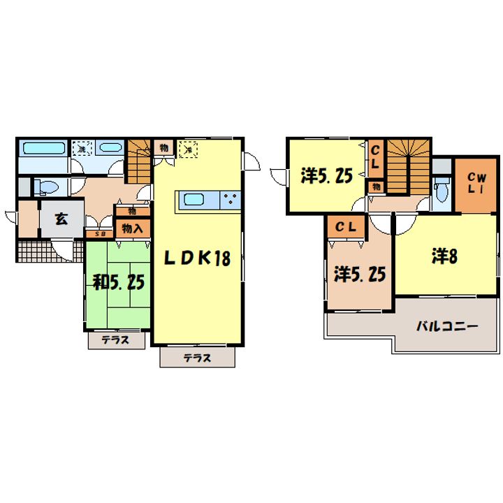 群馬県前橋市大友町2(一戸建)の賃貸物件の間取り