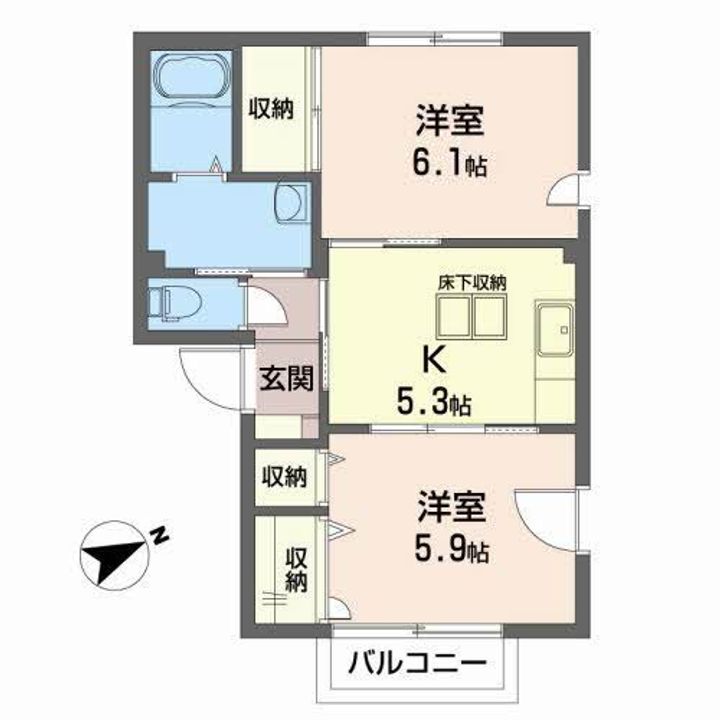 エス・フラットの間取り