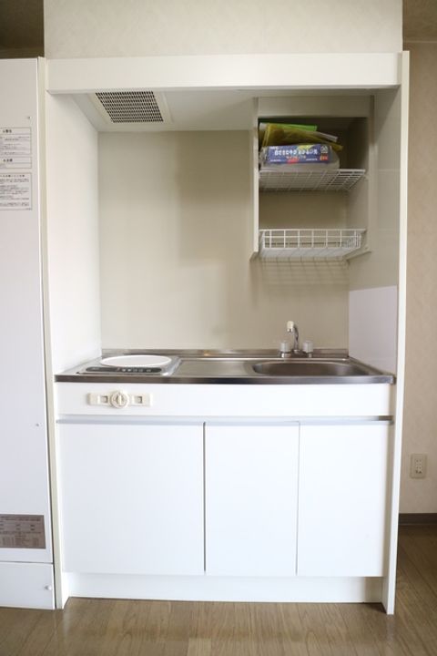 岡山県倉敷市松島(マンション)の賃貸物件のキッチン