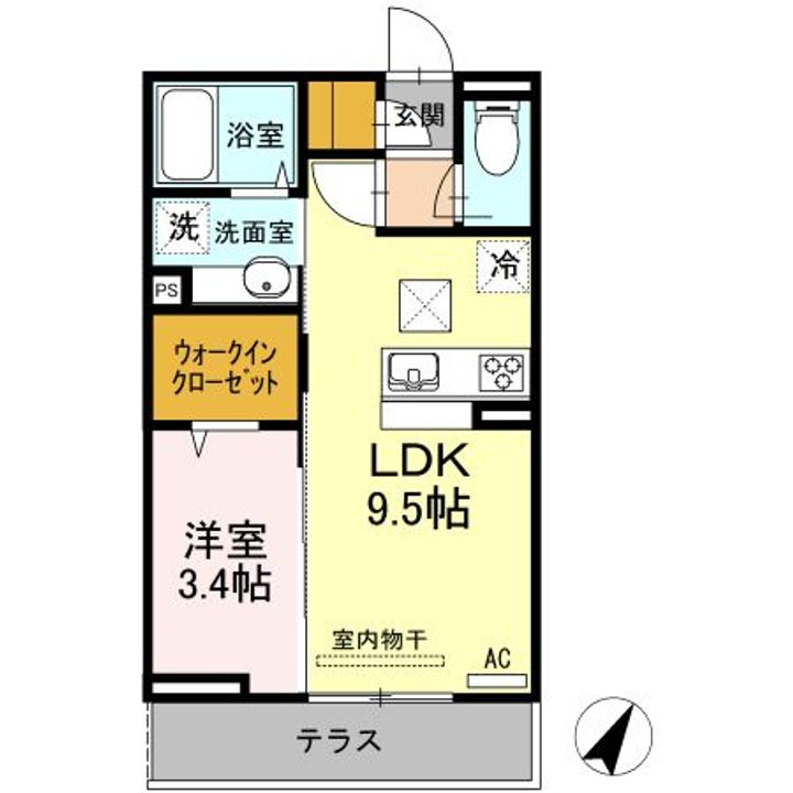 ベルヴェデーレ Bの間取り