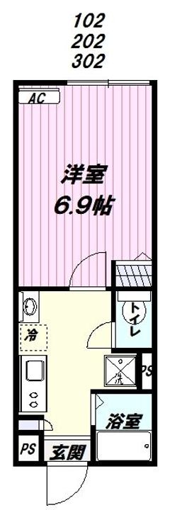 埼玉県川口市西川口4(マンション)の賃貸物件の間取り