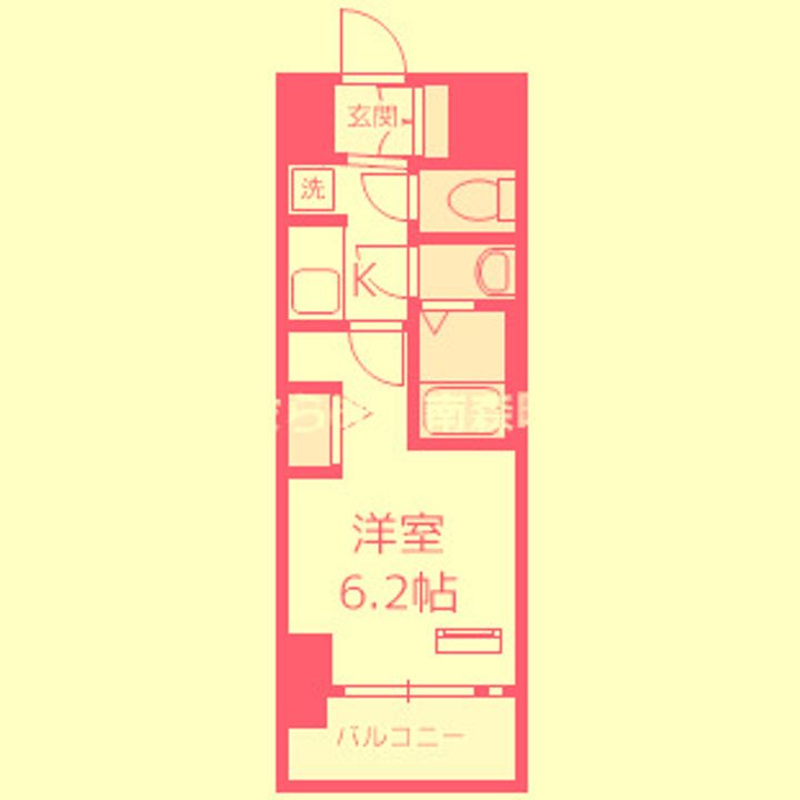 大阪府大阪市西区九条南3(マンション)の賃貸物件の間取り