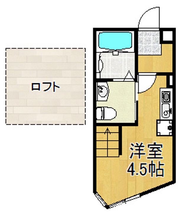 ハーミットクラブハウス鶴見オレンジコートの間取り