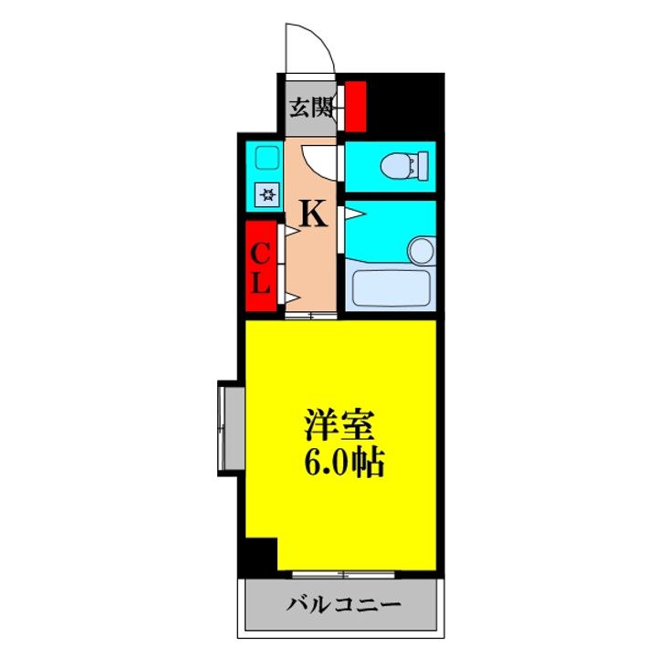 大阪府大阪市東淀川区小松1(マンション)の賃貸物件の間取り