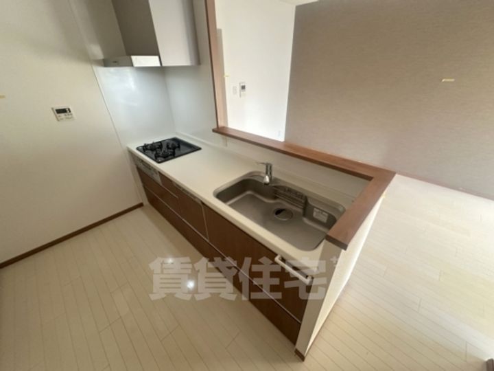 大阪府吹田市穂波町(マンション)の賃貸物件のキッチン