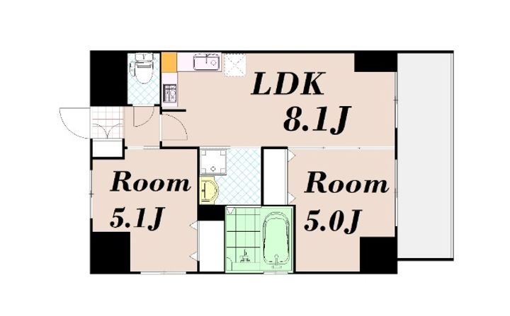 エステムプラザ京都聚楽第粋邸の間取り