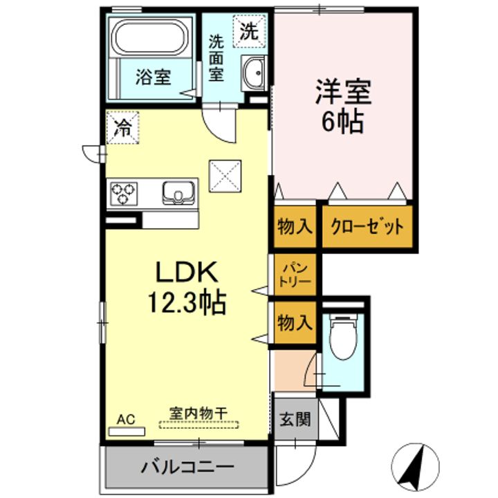 ラ・フェリーチェ・ヴィータ利府の間取り