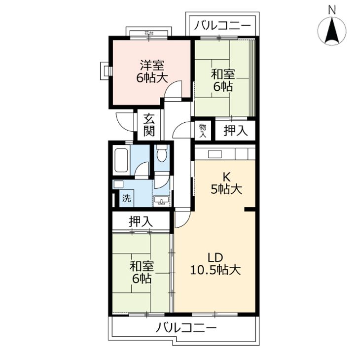 URもりつねの間取り