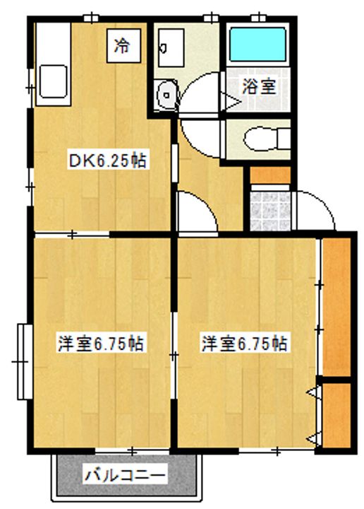 ヒルズKの間取り