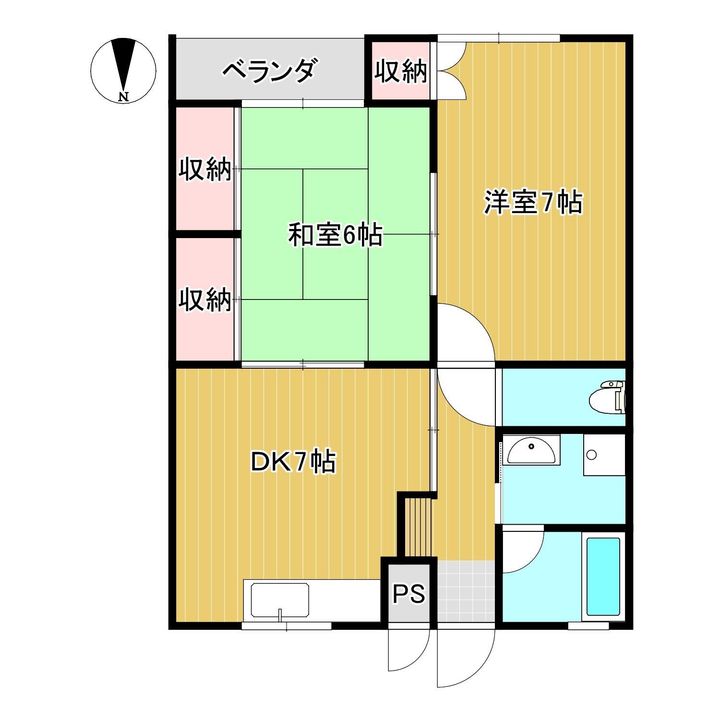 くきの五番館の間取り