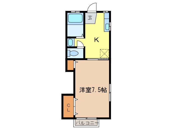 台新田ハイツの間取り