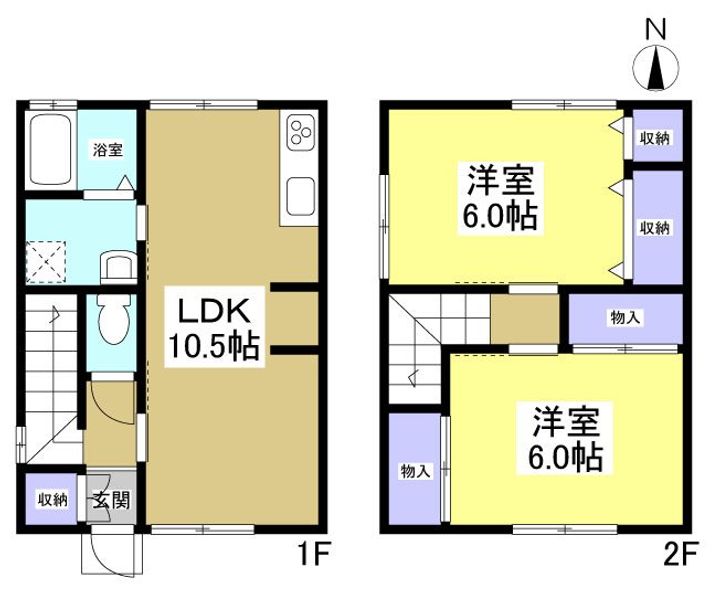 静岡県浜松市中央区恩地町(一戸建)の賃貸物件の間取り