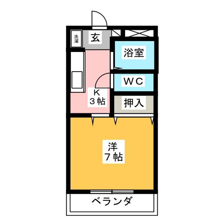おおみなみアパートの間取り