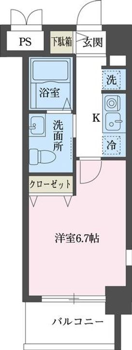 東京都立川市曙町3(マンション)の賃貸物件の間取り