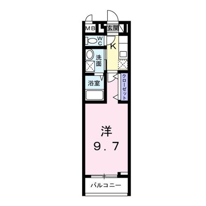神奈川県座間市広野台1(アパート)の賃貸物件の間取り