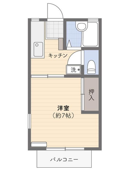 東京都武蔵村山市大南5(アパート)の賃貸物件の間取り