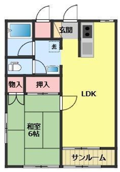 キャステール・コザキDの間取り