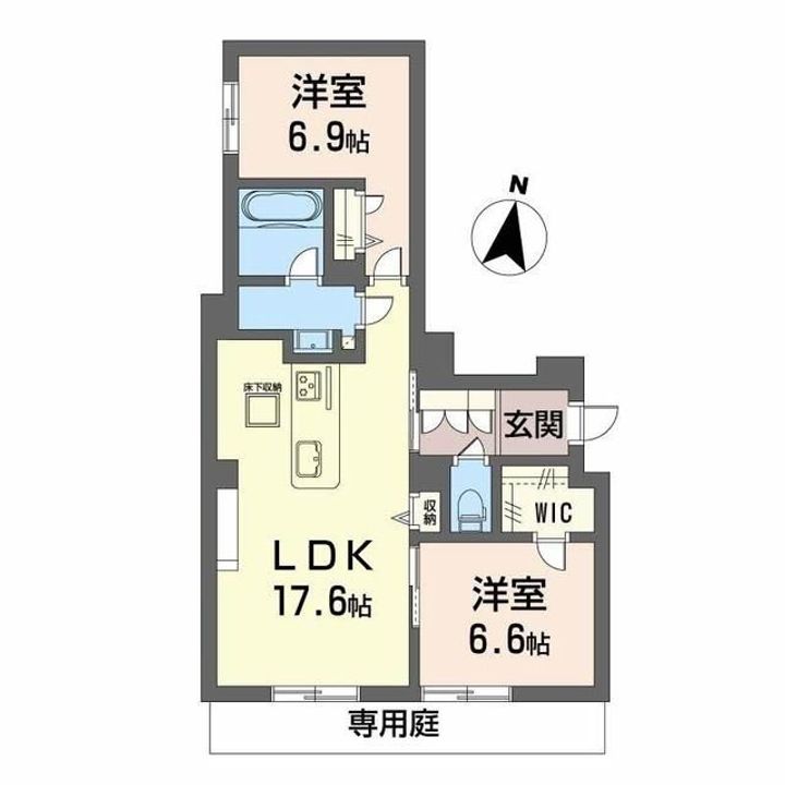 シャーメゾン春日の間取り
