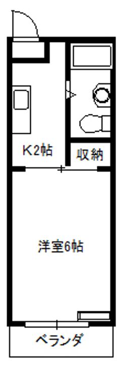 岡山県岡山市北区津島東1(マンション)の賃貸物件の間取り