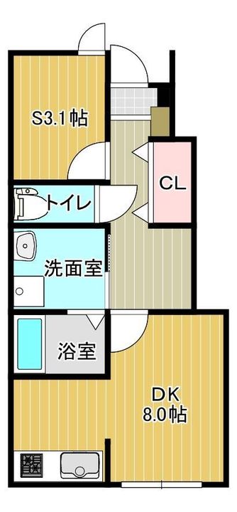 山形県山形市鈴川町3(アパート)の賃貸物件の間取り