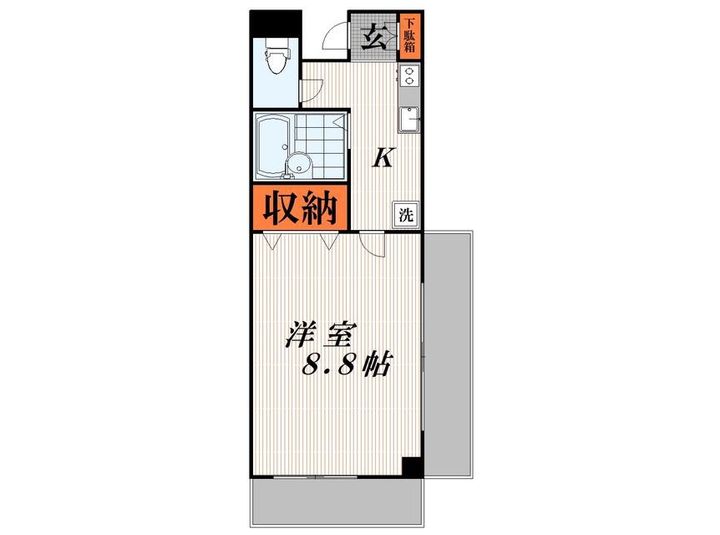 東京都大田区羽田2(マンション)の賃貸物件の間取り
