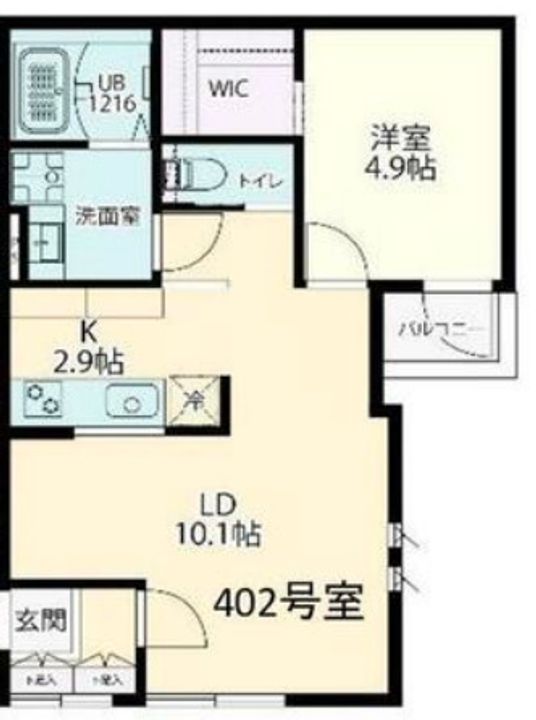 Fols Class 四谷三丁目の間取り