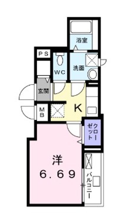東京都江東区亀戸6(アパート)の賃貸物件の間取り