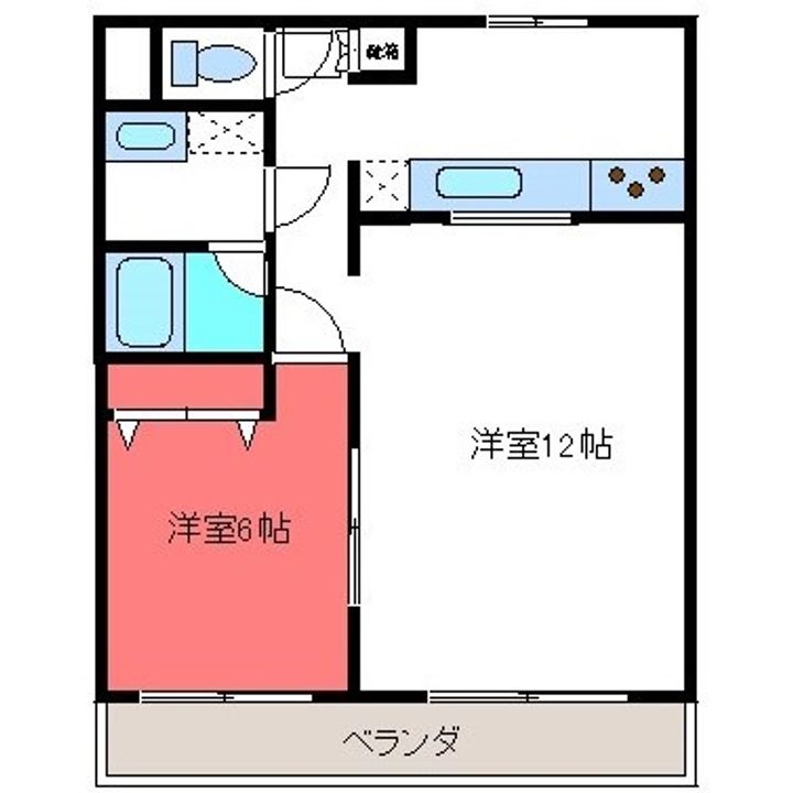 メゾンラベンダー6番館の間取り