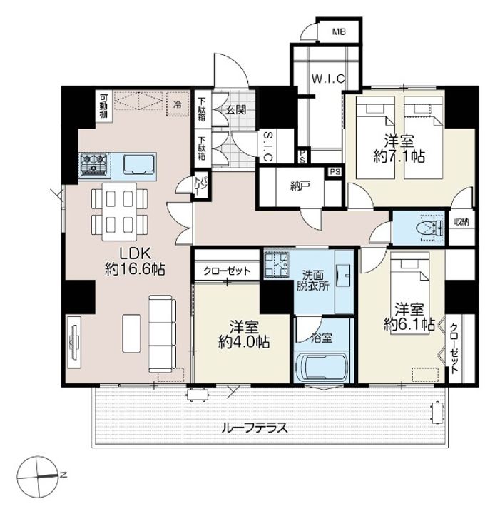 BUONA BREZZA外神田の間取り