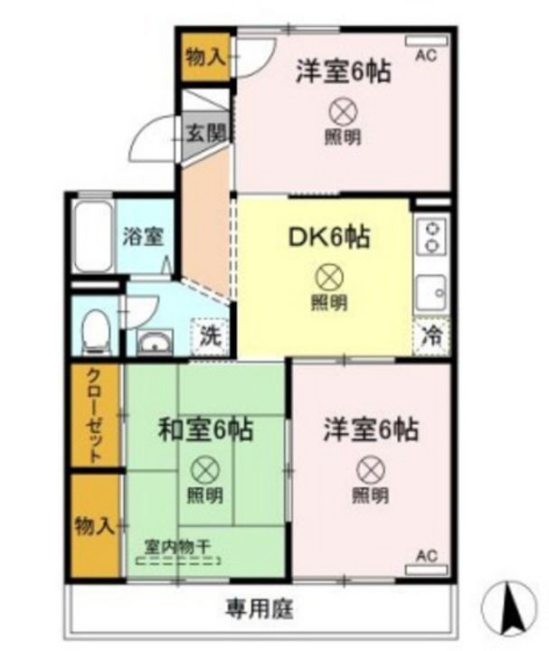 雨あがりの虹 A棟の間取り