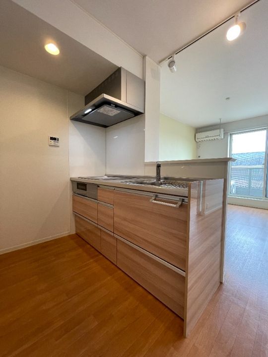 岡山県総社市中央6(アパート)の賃貸物件のキッチン
