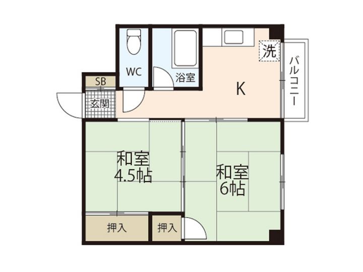 奥ビルの間取り