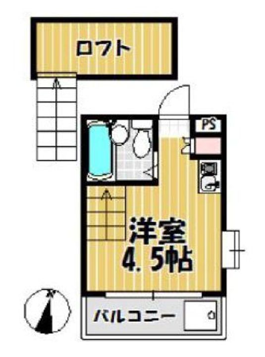 東京都東久留米市浅間町1(アパート)の賃貸物件の間取り