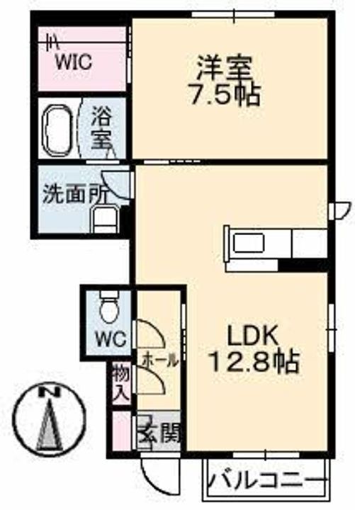 シャーメゾン モモ   A棟の間取り