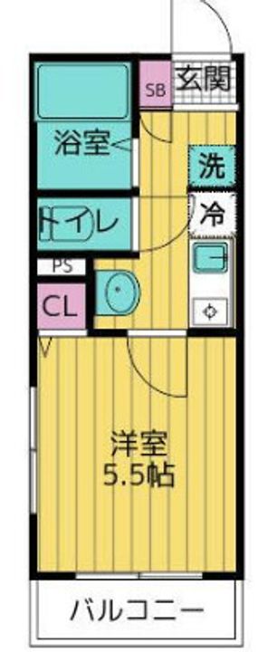 埼玉県さいたま市大宮区桜木町4(アパート)の賃貸物件の間取り