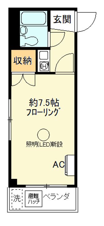 長谷マンションの間取り