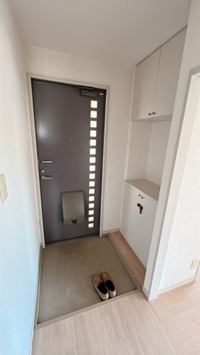 リバティ津高南館 Bの玄関