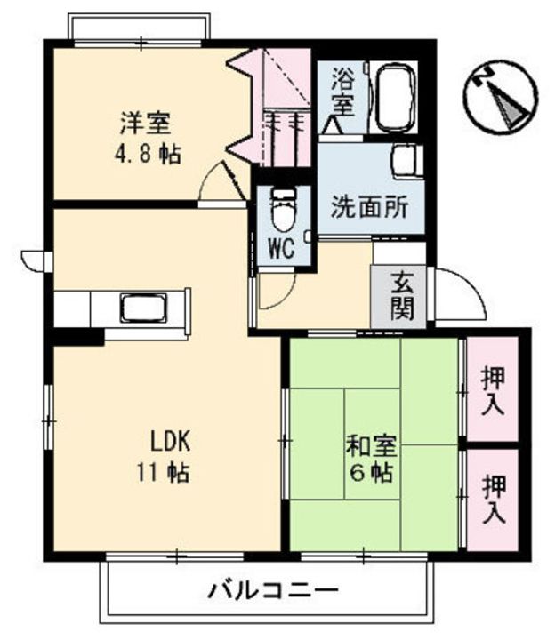 SHAROCK HOMUS 壱番館の間取り