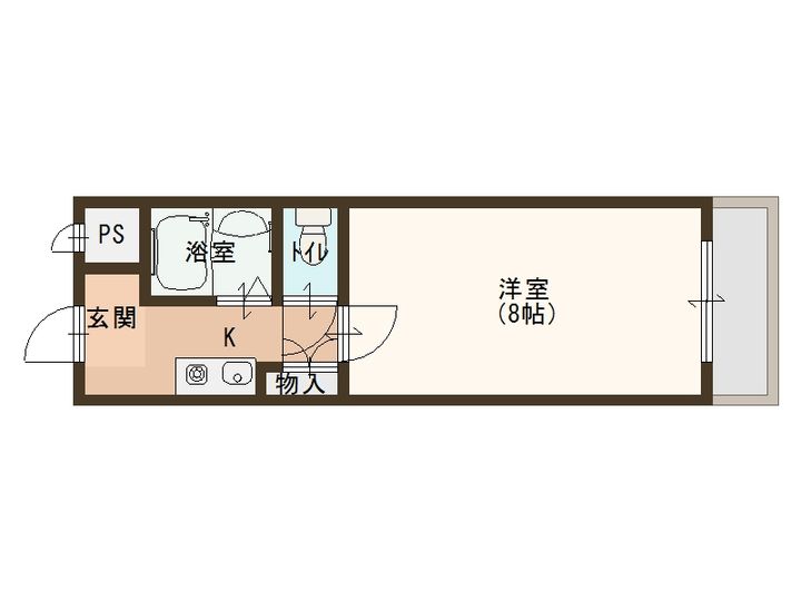 大阪府大阪市西成区玉出東1(マンション)の賃貸物件の間取り