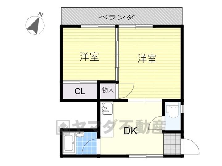 あじさいコーポの間取り