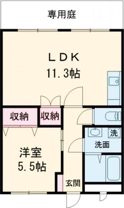 滋賀県彦根市高宮町(マンション)の賃貸物件の間取り