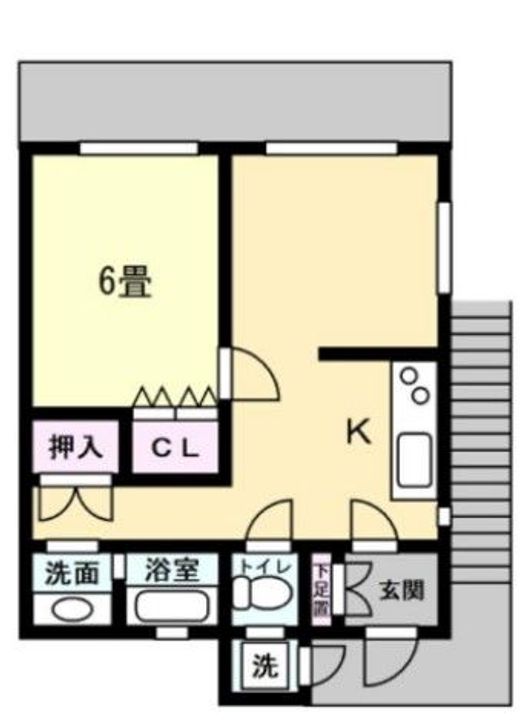 コスモ小林の間取り
