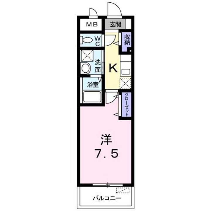 東京都板橋区中台1(マンション)の賃貸物件の間取り