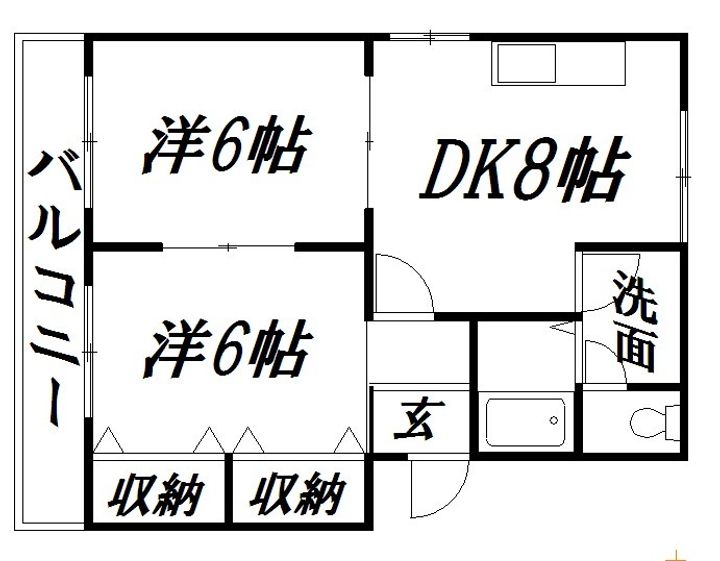 静岡県浜松市中央区半田山5(アパート)の賃貸物件の間取り