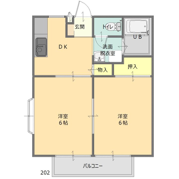 シンフォニア A棟の間取り
