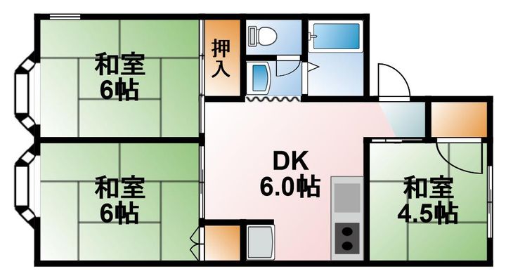 千葉県長生郡一宮町一宮(アパート)の賃貸物件の間取り